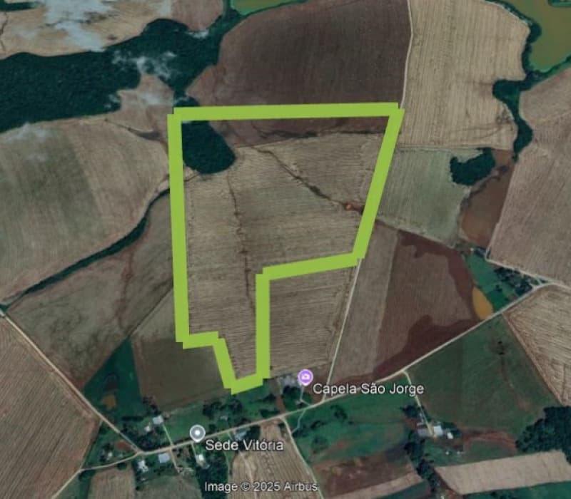 Area Rural em leilão em Cruz Alta - RS, bairro Santa clara do ingai — LOTE 001 NUA-PROPRIEDADE DA ÁREA IDEAL DE 70.000,00M², DENTRO DE ÁREA MAIOR, SITUADA NO DISTRITO DE