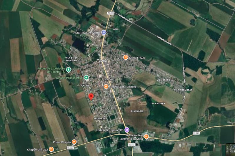 Foto 4 de 4: Terreno em leilão em Tapera - RS — LOTE 001 DIREITOS E AÇÕES DE UM LOTE URBANO, DE FORMATO RETANGULAR, COM A ÁREA SUPERFICIAL DE 3.150,