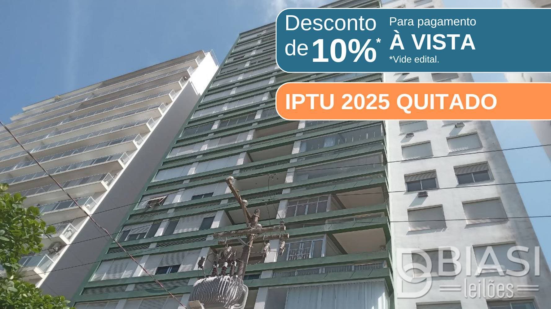 Apartamento em leilão em Guarujá - SP — Apartamento no Centro de Guarujá/SP