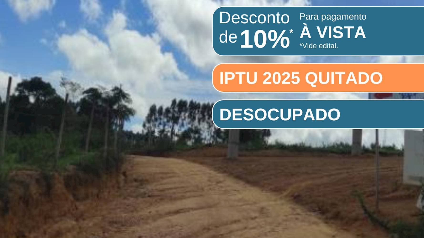 Terreno em leilão em Eunápolis - BA — Terreno em Adolfo Xavier - Eunápolis/BA