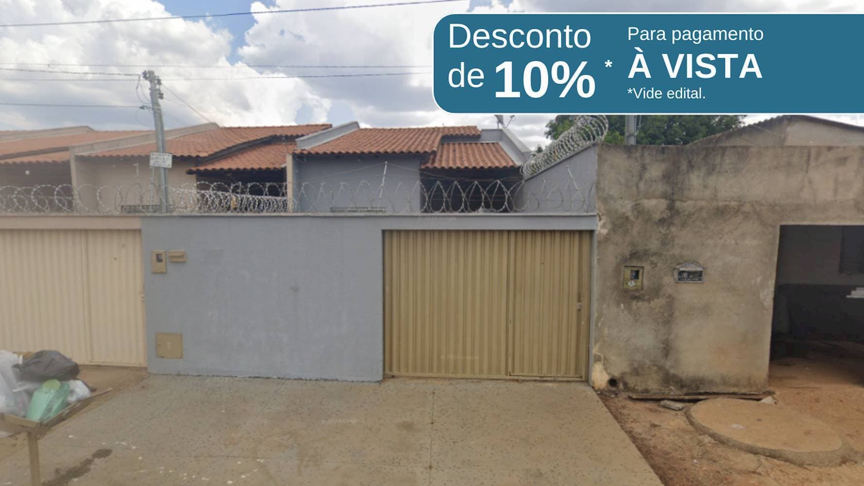 Casa em leilão em Aparecida de Goiânia - GO — Casa na Vila Delfiori em Aparecida de Goiânia/GO