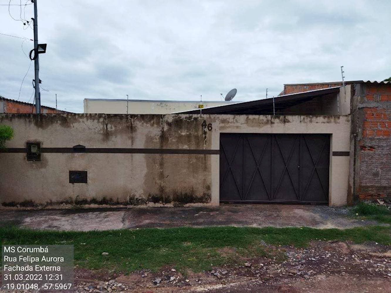 Foto 3 de 15: Casa em leilão em Ladário - MS — Casa, Padrão, 1 vaga(s) de garagem