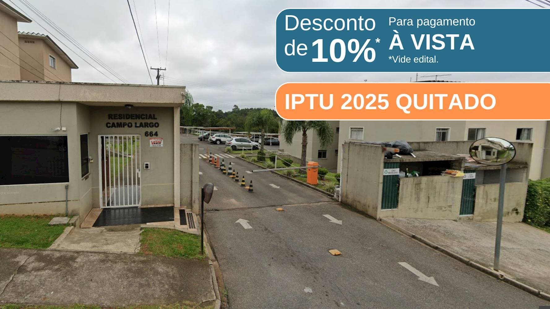 Foto 1 de 6: Apartamento em leilão em Campo Largo - PR — Apartamento no "Condomínio Residencial Campo Largo" - Jardim São Vicente - Campo Largo/PR