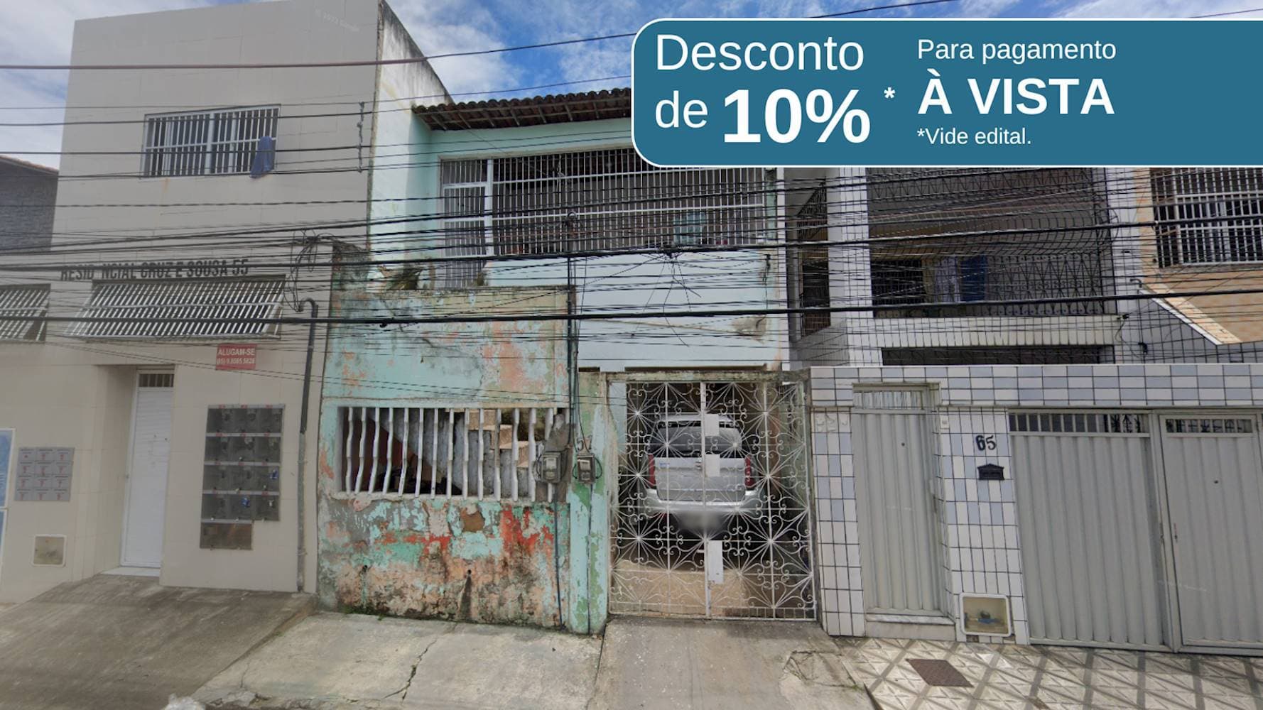 Foto 1 de 5: Casa em leilão em Fortaleza - CE — Casa no Bairro Floresta em Fortaleza/CE