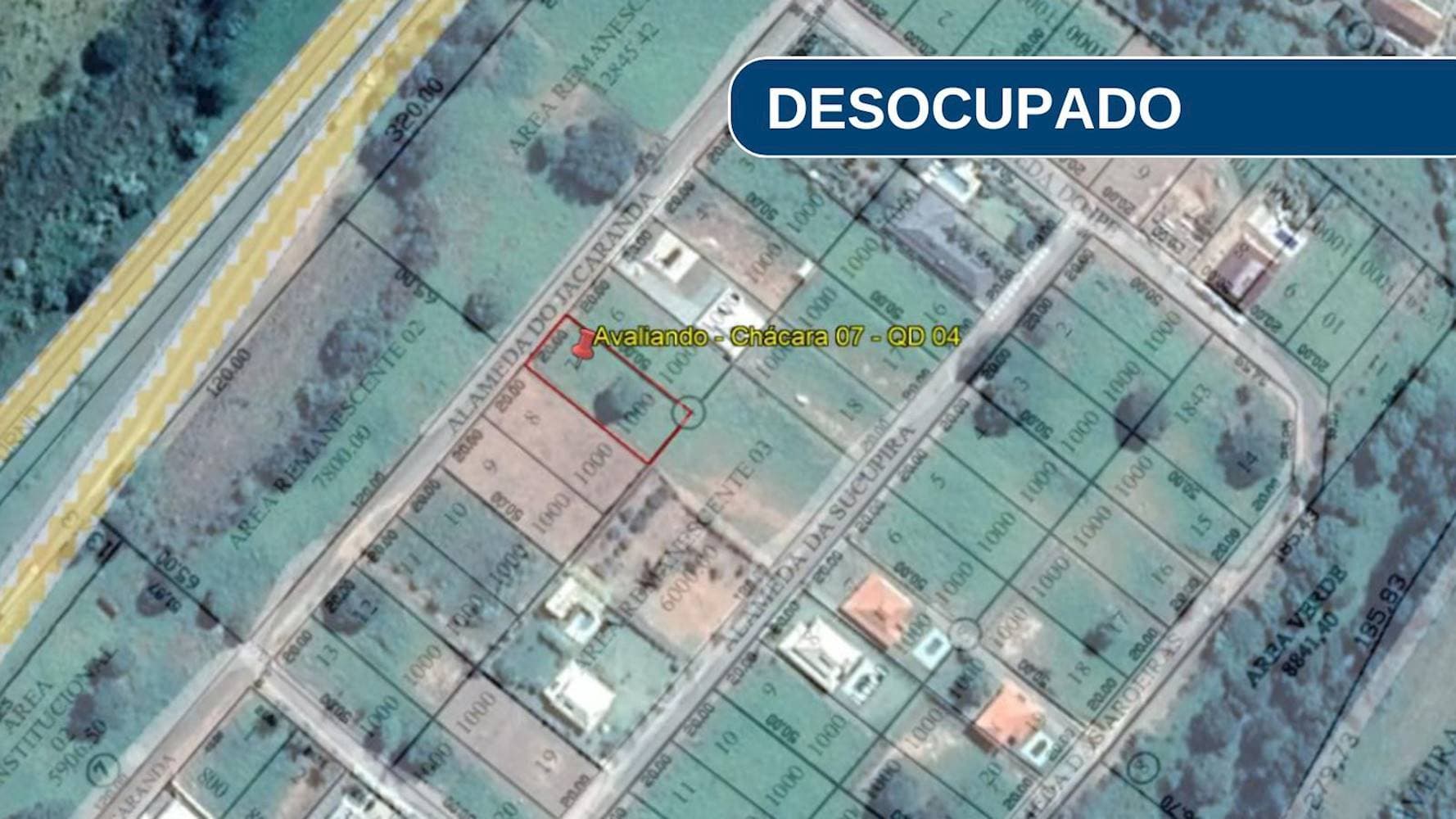 Foto 11 de 11: Terreno em leilão em Carmópolis de Minas - MG — Terreno em Carmópolis de Minas/MG | Lote 07 - Quadra 04 | 1.000,00 m²