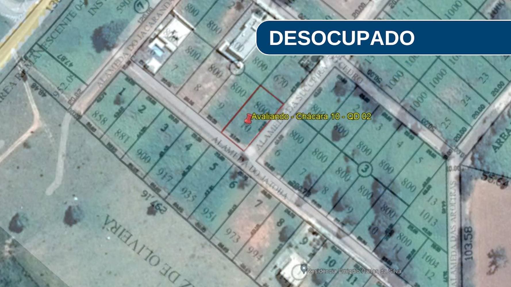 Foto 12 de 12: Terreno em leilão em Carmópolis de Minas - MG — Terreno em Carmópolis de Minas/MG | Lote 10 - Quadra 02 | 800,00 m²
