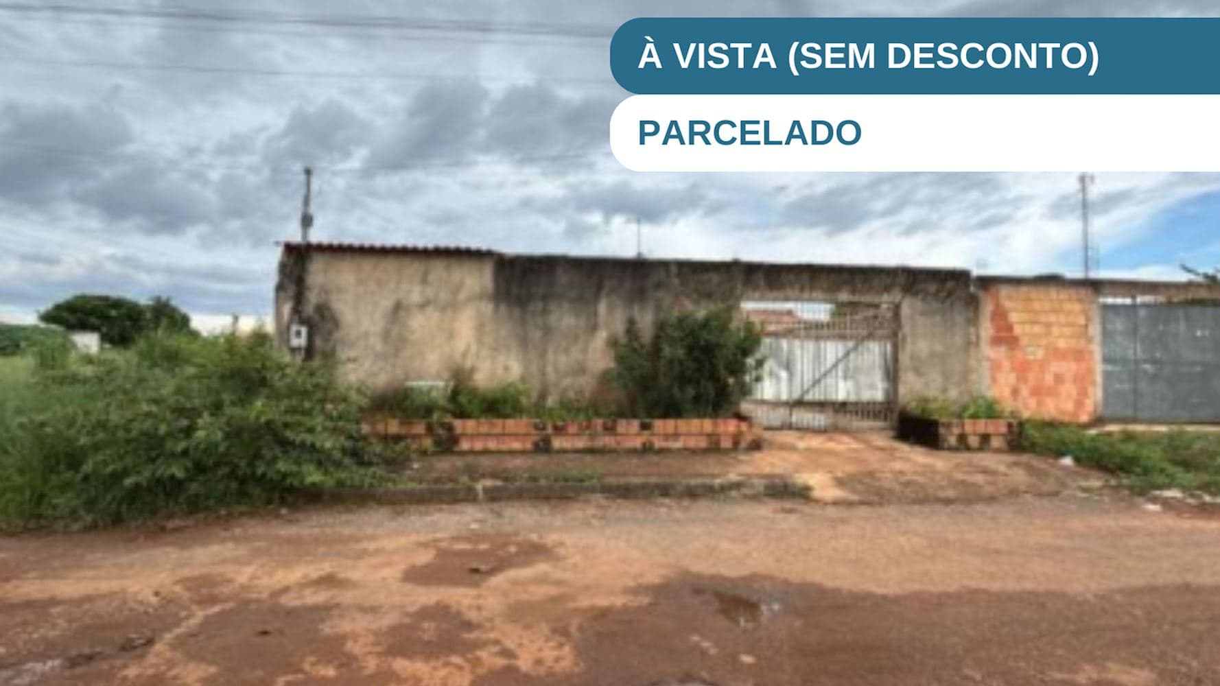 Foto 1 de 5: Casa em leilão em Cidade Ocidental - GO, bairro Jardim Dom Bosco — Casa no Jardim Dom Bosco em Cidade Ocidental/GO