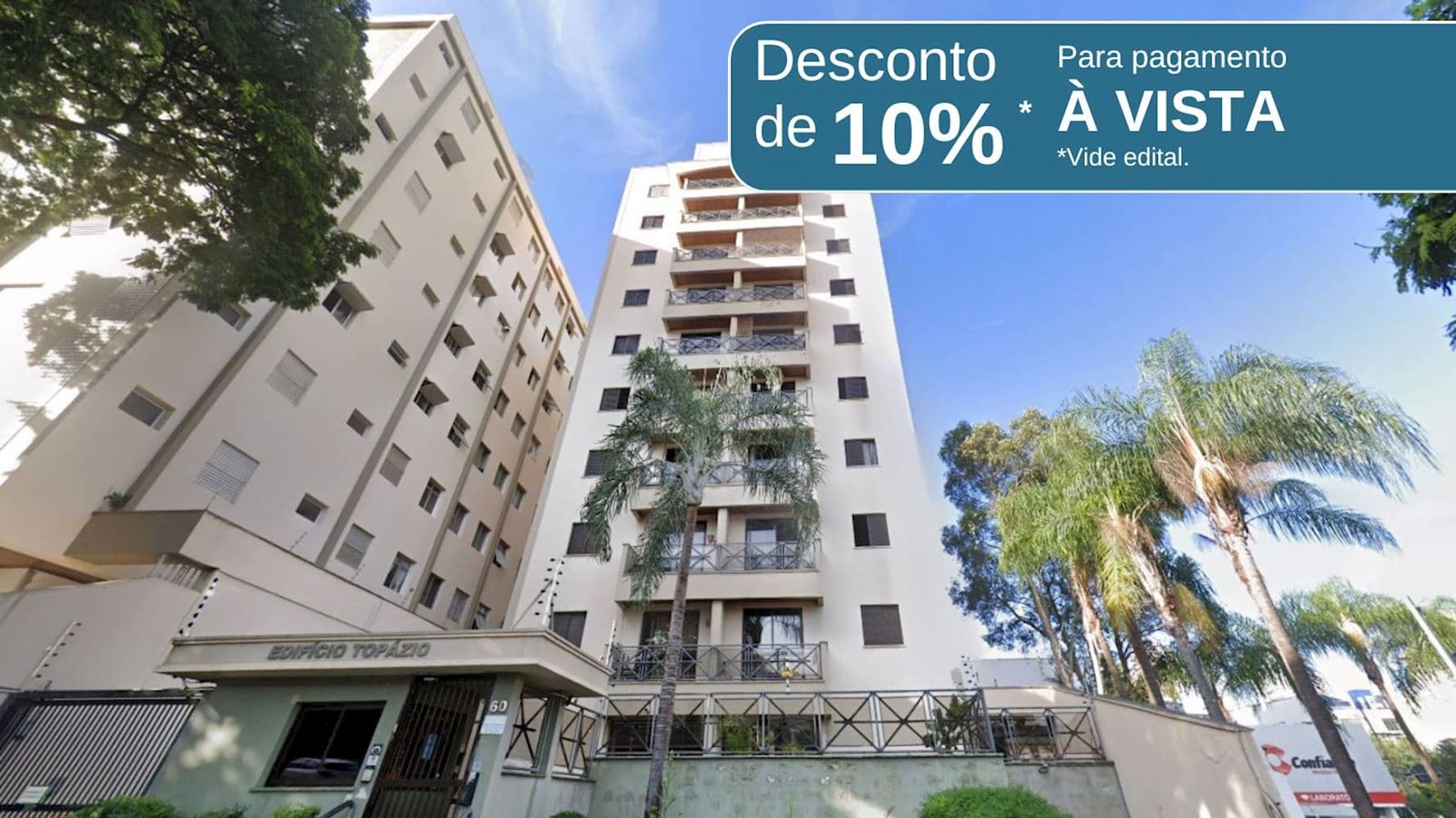 Foto 1 de 6: Apartamento em leilão em Campinas - SP, bairro Cambuí — Apartamento no "Edifício Topázio" - Cambuí - Campinas/SP