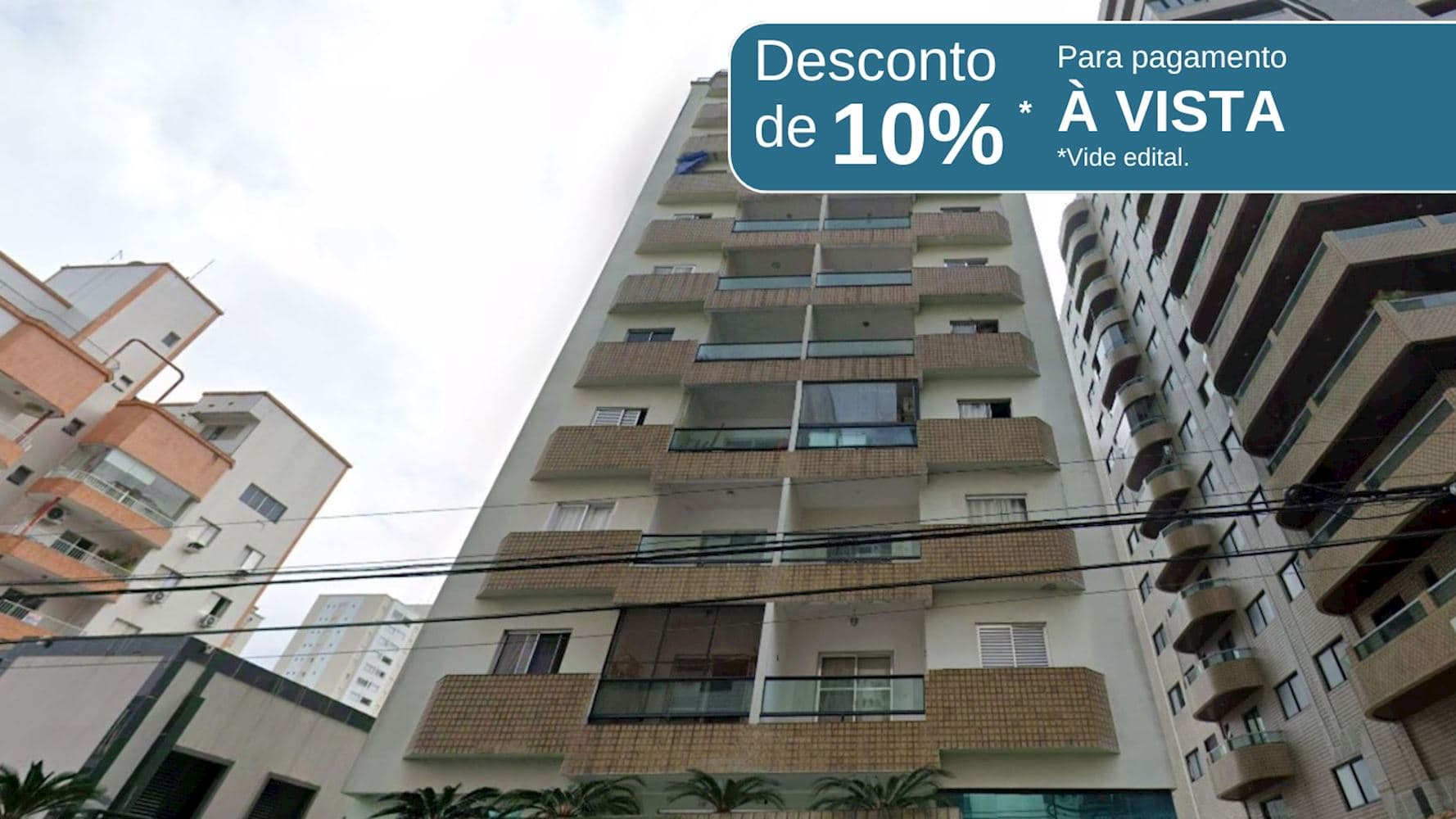 Foto 1 de 6: Apartamento em leilão em Praia Grande - SP, bairro Vila Negro Velho — Apartamento no "Edifício Residencial Saint Jean Cap Ferrat"  - Vila Negro Velho - Praia Grande/SP