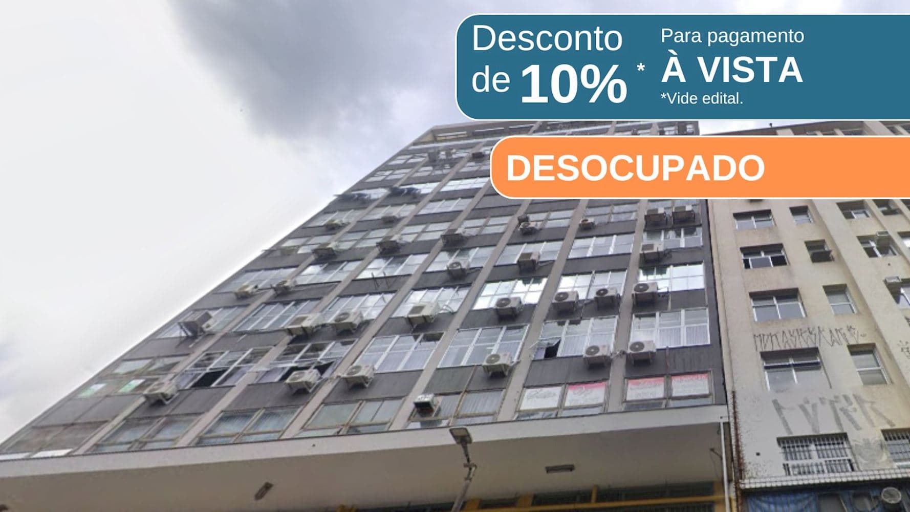 Foto 1 de 5: Comercial em leilão em Belo Horizonte - MG, bairro Centro — Sala Comercial no "Edifício São João de Deus" - Centro - Belo Horizonte/MG