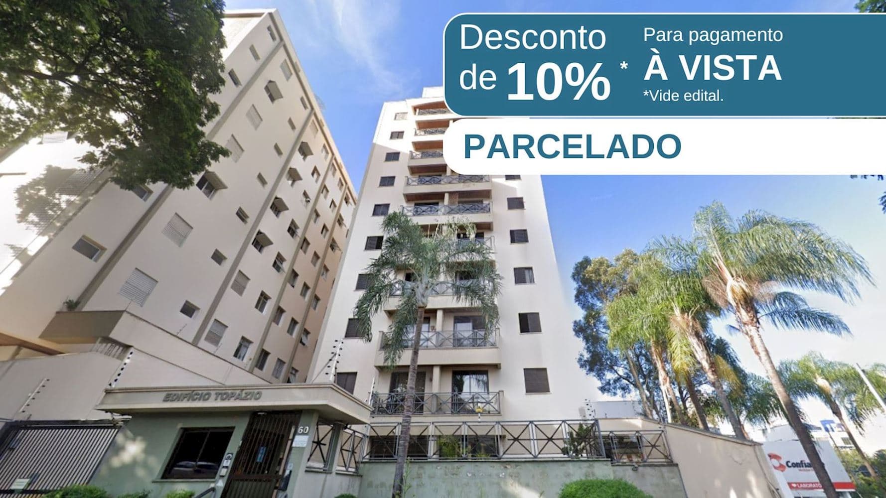 Foto 1 de 6: Apartamento em leilão em Campinas - SP, bairro Cambuí — Apartamento no "Edifício Topázio" - Cambuí - Campinas/SP