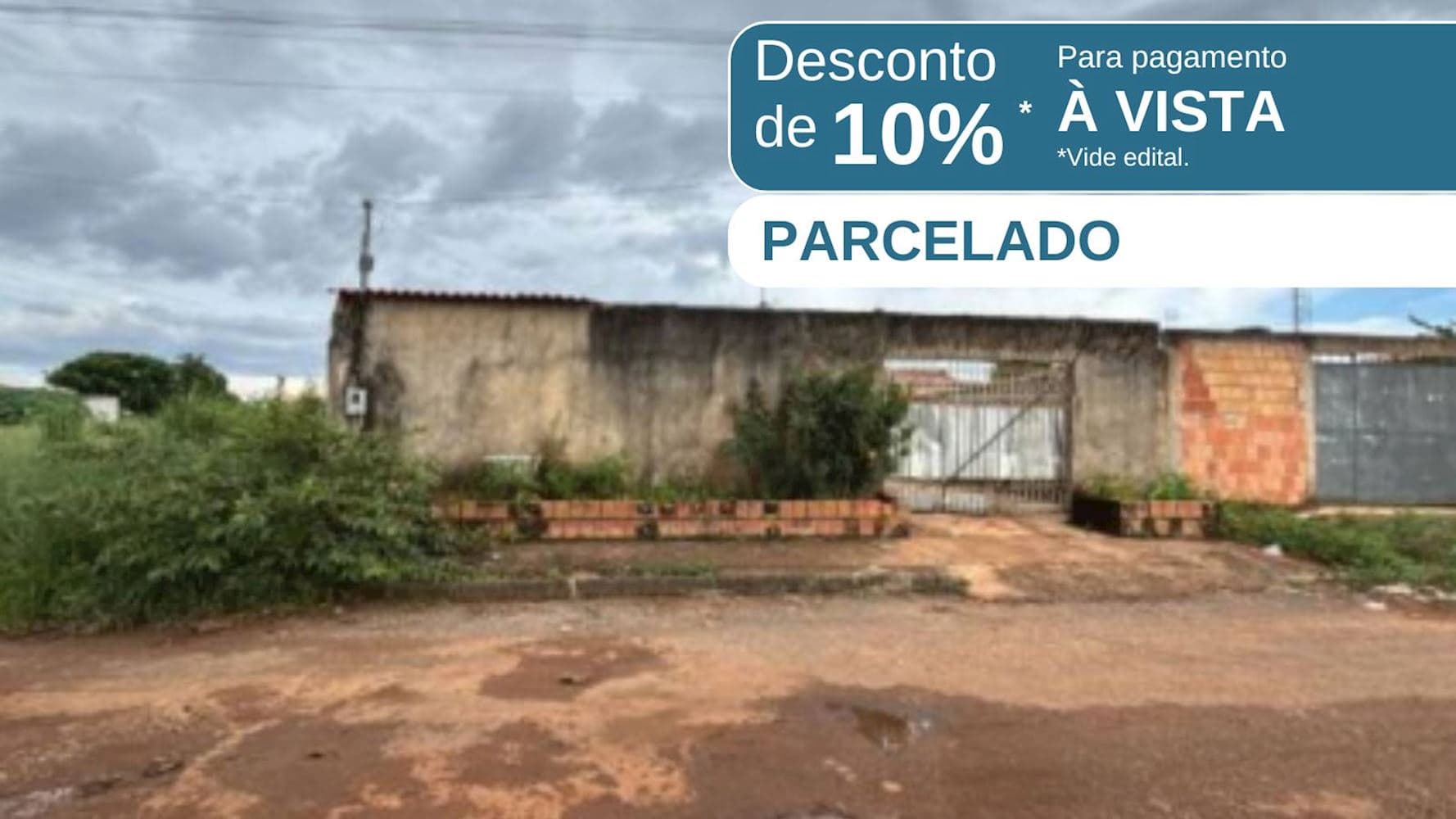 Foto 1 de 5: Casa em leilão em Cidade Ocidental - GO, bairro Jardim Dom Bosco — Casa no Jardim Dom Bosco - Cidade Ocidental/GO