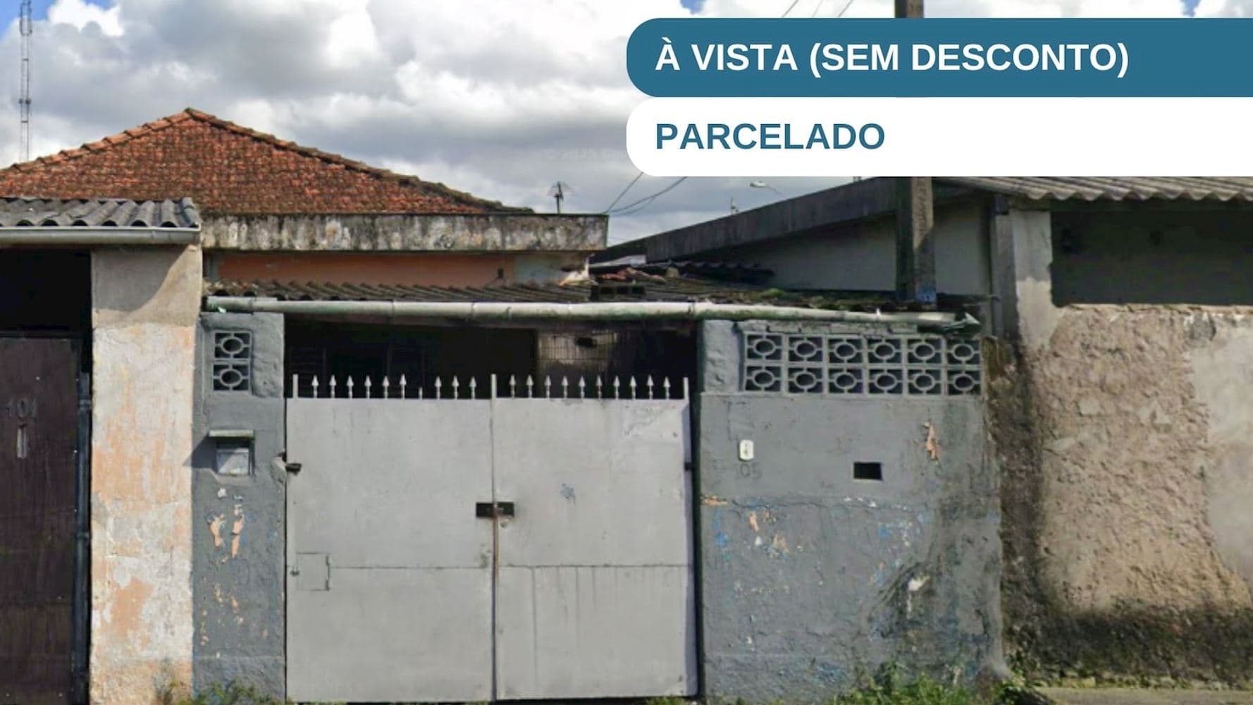 Foto 1 de 4: Casa em leilão em São Vicente - SP, bairro Parque São Vicente — Casa no Parque São Vicente - São Vicente/SP