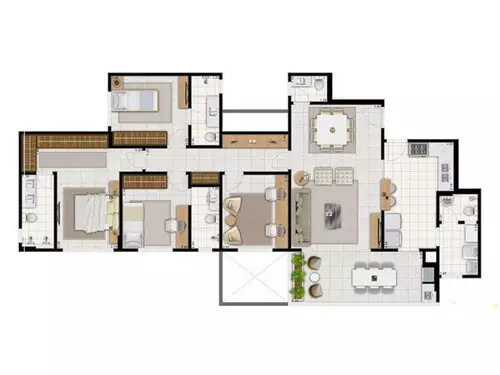 Foto 5 de 6: Apartamento em leilão em Cuiabá - MT — Frazão Leilões 1º Leilão De Imóveis | Estados: Mt - Rs | 3356