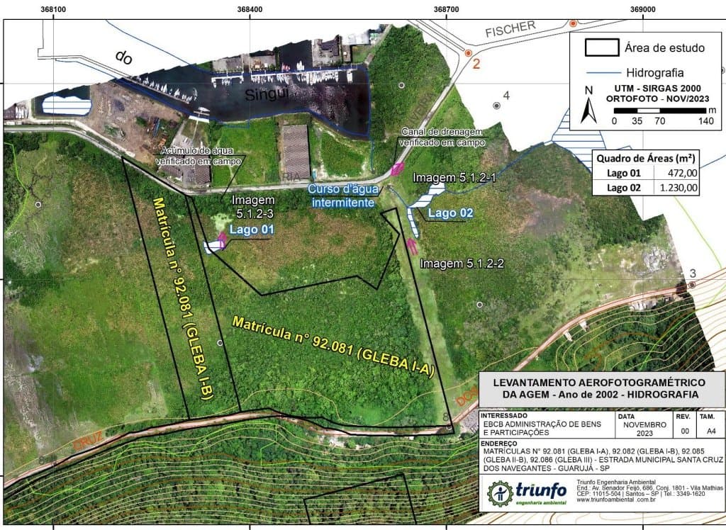Foto 13 de 16: Terreno em leilão em Guarujá - SP — Oportunidade de Terreno para incorporação residencial, comercial e industrial - 131.431m², sendo 101.000m² plano - Astúrias CING