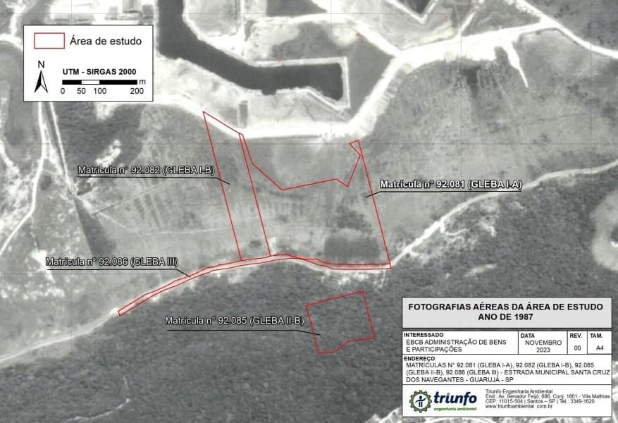 Foto 6 de 16: Terreno em leilão em Guarujá - SP — Oportunidade de Terreno para incorporação residencial, comercial e industrial - 131.431m², sendo 101.000m² plano - Astúrias CING