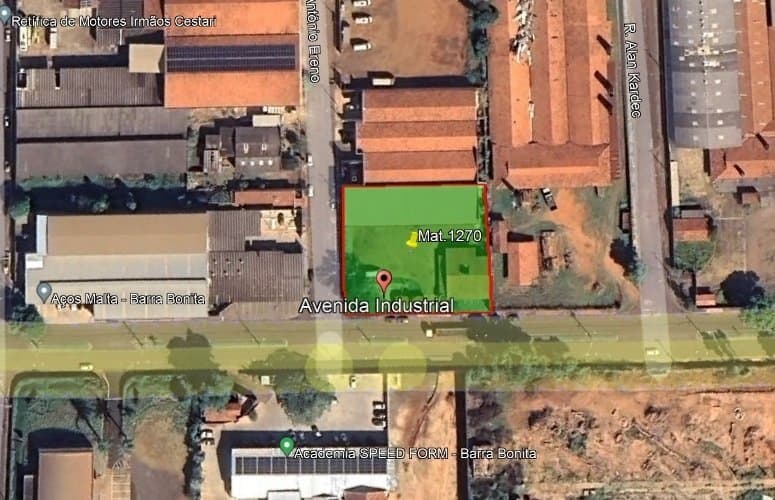Foto 3 de 3: Terreno em leilão em Barra Bonita - SP, bairro Distrito Industrial — Lote de Terreno, 1.860,00m², Distrito Industrial, Barra Bonita/SP