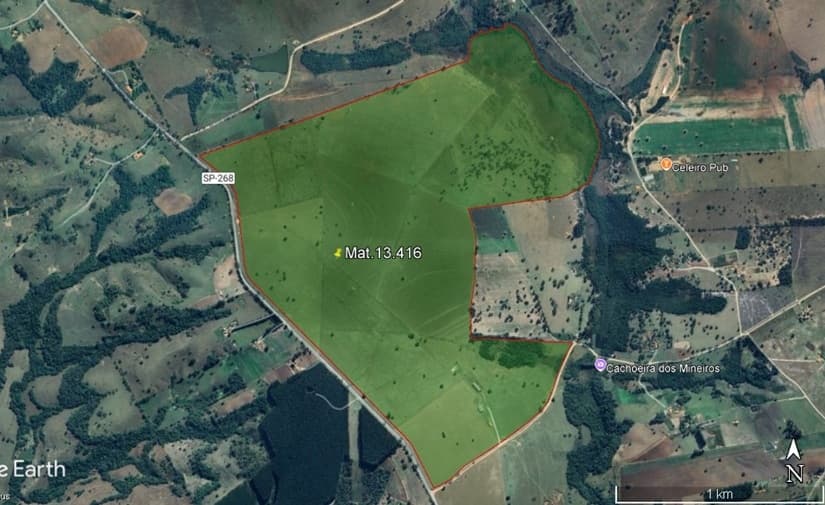 Foto 1 de 2: Area Rural em leilão em Angatuba - SP — Fazenda, 214,599 Hectares, Fazenda Cachoeira, Angatuba/SP