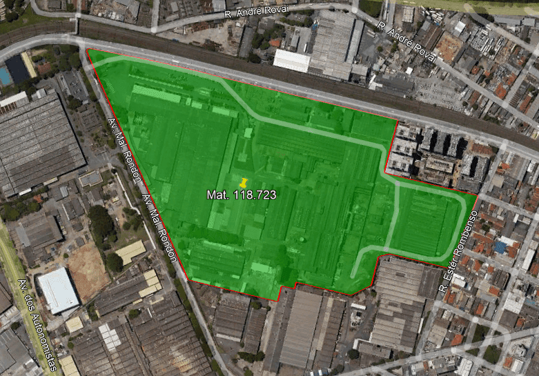 Foto 2 de 28: Comercial em leilão em Osasco - SP, bairro Centro — Imóvel Industrial para Incorporação, 175.586m², área edificada de 83.086m², Centro, Osasco/SP