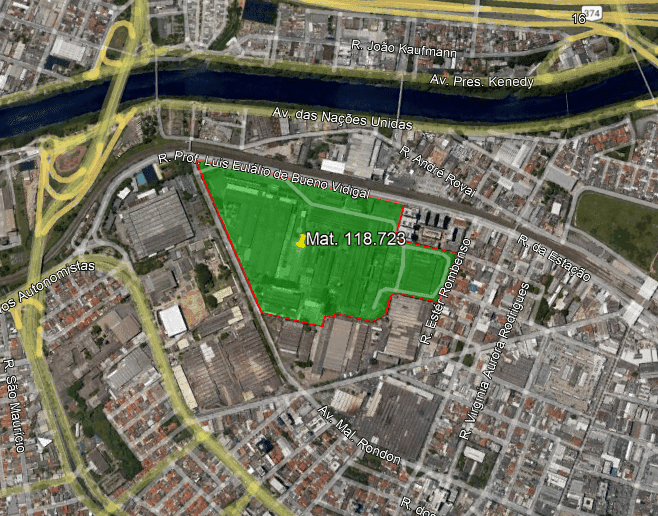 Foto 1 de 28: Comercial em leilão em Osasco - SP, bairro Centro — Imóvel Industrial para Incorporação, 175.586m², área edificada de 83.086m², Centro, Osasco/SP