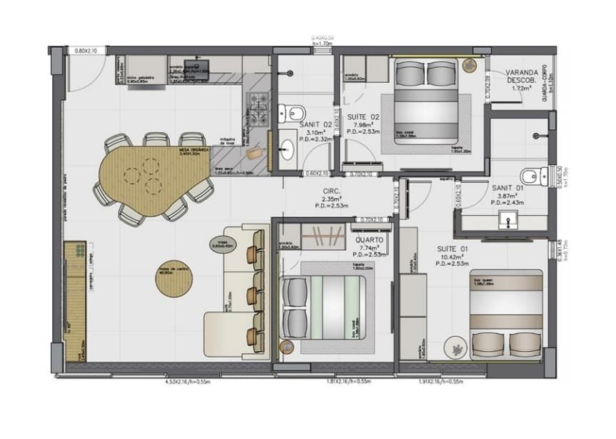 Foto 2 de 19: Apartamento em leilão em Camaçari - BA, bairro Barra do Jacuípe — Apartamento, 150m², Edifício Naia Guarajuba, Camaçari/BA