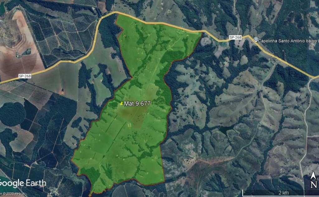 Foto 1 de 8: Area Rural em leilão em Angatuba - SP — Área rural, 600ha, Fazenda Giovana, Angatuba/SP