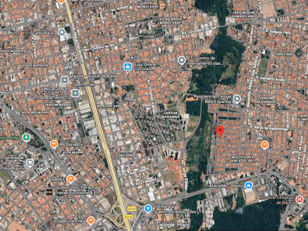 Foto 3 de 3: Casa em leilão em Bauru - SP, bairro Núcleo Habitacional Presidente Geisel - Bauru Vii — Imóvel Residencial, a.c 157,80m², Bauru-SP