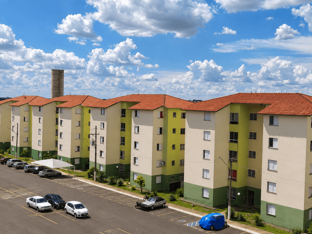 Foto 2 de 3: Apartamento em leilão em Hortolândia - SP, bairro Jardim Nova Europa — Apartamento Condomínio residencial Portugal, 48,350m², Hortolândia/SP