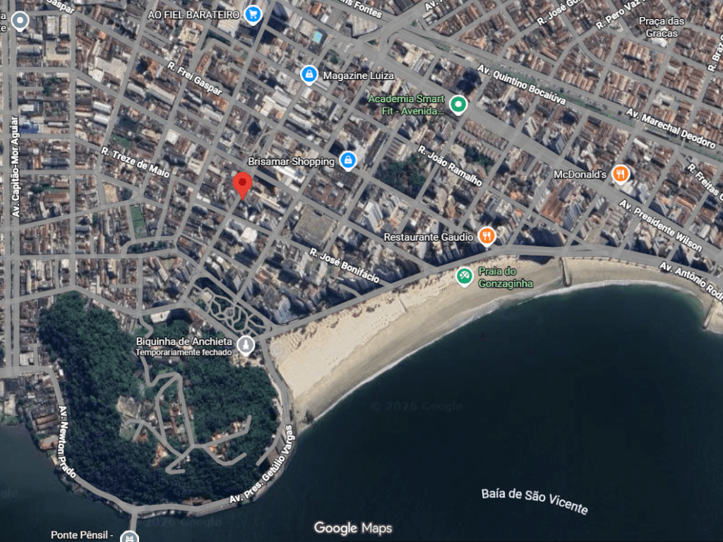 Foto 3 de 3: Apartamento em leilão em São Vicente - SP, bairro Centro — Kitnet Reformada, 20,73m², Edifício Benedito Calixto, Centro, São Vicente/SP
