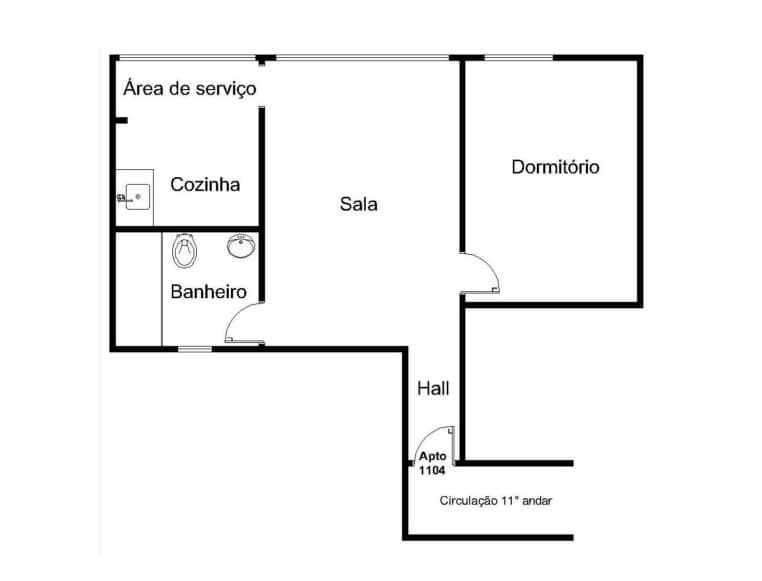Foto 18 de 18: Apartamento em leilão em Praia Grande - SP — Apartamento, 43,53m², Edifício Camilla, Tupi, Praia Grande/SP
