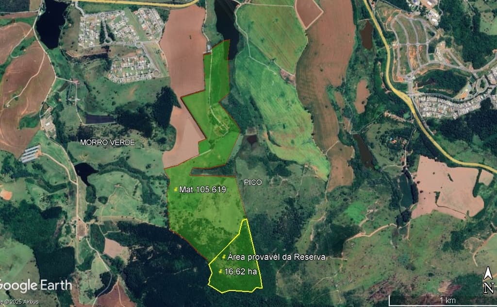 Foto 3 de 3: Area Rural em leilão em Bragança Paulista - SP — 38,5955% Imóvel Rural, 83 hectares, Fazenda Morro Verde, Bragança Paulista/SP