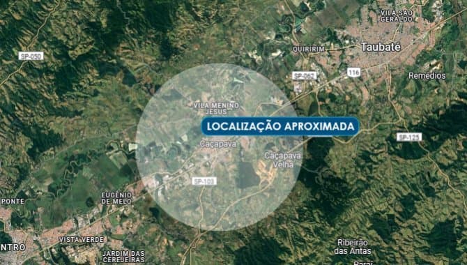 Terreno em leilão em Caçapava - SP — Área com 36.250 m² - Grama - Caçapava - SP