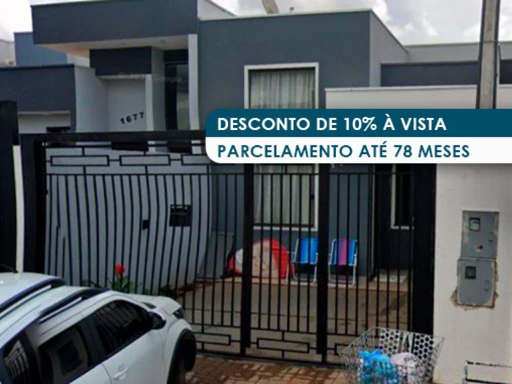 Foto 2 de 4: Casa em leilão em Cascavel - PR — Casa 67 m² - Floresta - Cascavel - PR