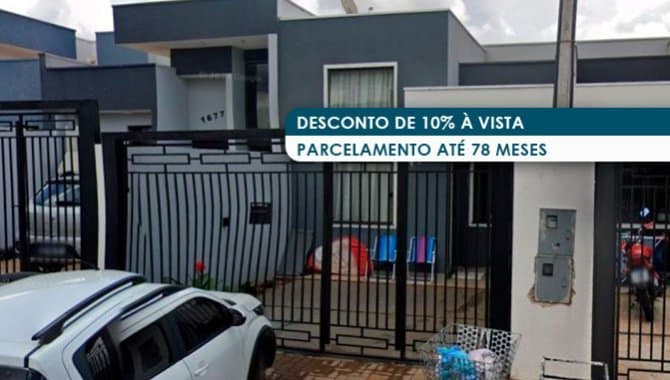 Foto 1 de 4: Casa em leilão em Cascavel - PR — Casa 67 m² - Floresta - Cascavel - PR