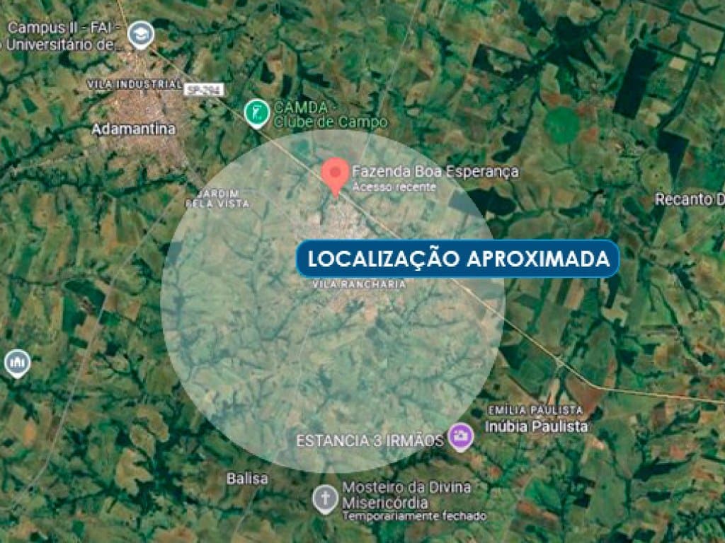 Foto 2 de 2: Area Rural em leilão em Lucélia - SP — Área Urbana com 3.584 m² (Fazenda Boa Esperança) - Lucélia - SP
