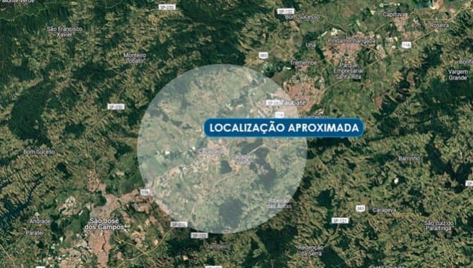 Foto 1 de 2: Terreno em leilão em Caçapava - SP — Área de 36.250 m² - Grama - Caçapava - SP