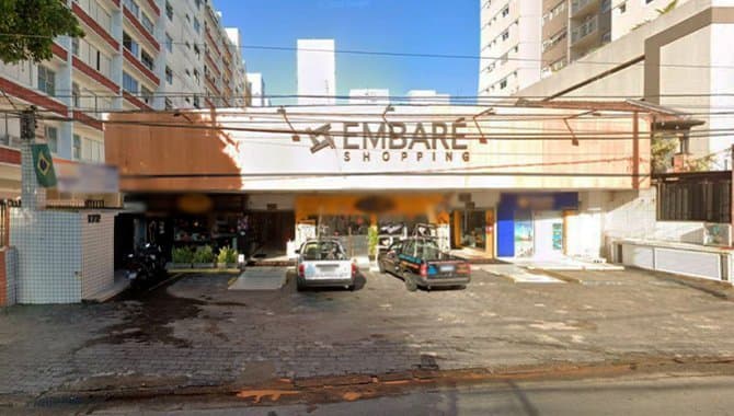 Foto 1 de 5: Comercial em leilão em Santos - SP — Loja 23 m² (Unid. 19 - Embaré Shopping Center) - Praia do Embaré - Santos - SP