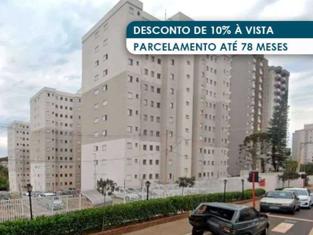 Foto 2 de 5: Apartamento em leilão em São Carlos - SP — Apartamento 56 m² (01 vaga) - Recreio São Judas Tadeu - São Carlos - SP