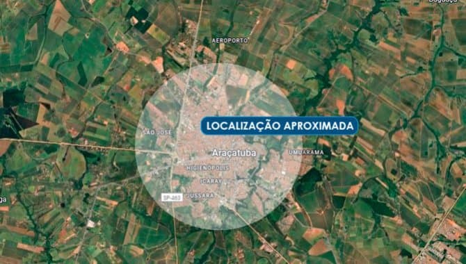 Foto 1 de 2: Area Rural em leilão em Araçatuba - SP — Imóvel Rural 1.352 ha (Sítio Santo Antonio) - Córrego do Jacú - Araçatuba - SP