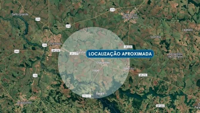 Foto 1 de 2: Area Rural em leilão em Chavantes - SP — Parte Ideal sobre Imóvel Rural 4 ha (Sítio São João) - Chavantes - SP