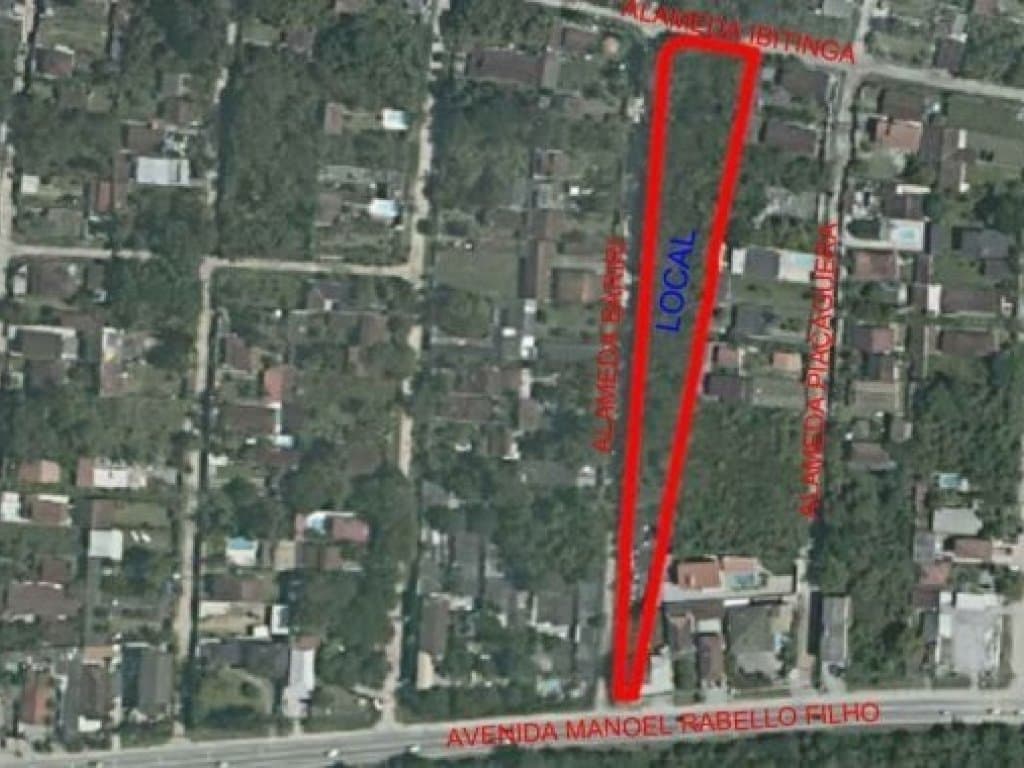 Foto 2 de 3: Terreno em leilão em São Sebastião - SP — Área com 5.800 m² - Praia da Boracéia - São Sebastião - SP