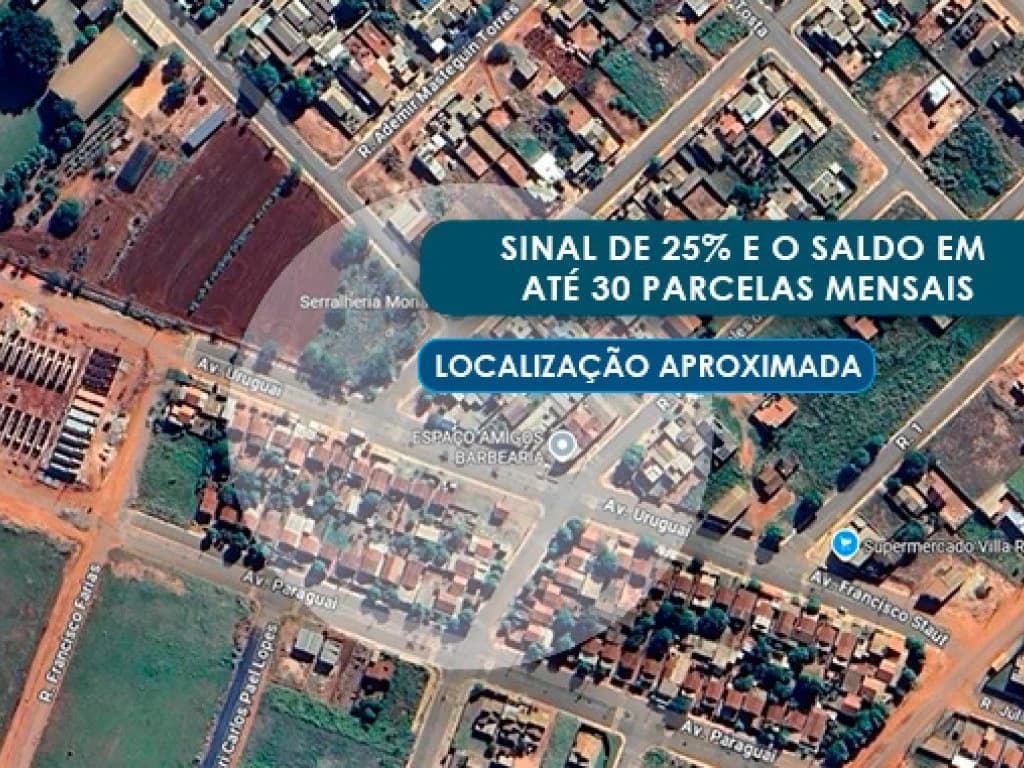 Foto 2 de 2: Terreno em leilão em Ivinhema - MS — Terreno 316 m² (área edificada 71 m²) - Triguenã - Ivinhema - MS