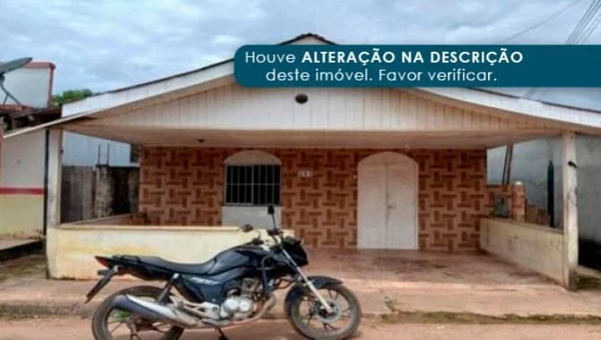 Foto 1 de 3: Casa em leilão em Autazes - AM — Casa 109 m² - Autazes-AM - Rua Manoel de Castro, 241 - Nossa Senhora Aparecida