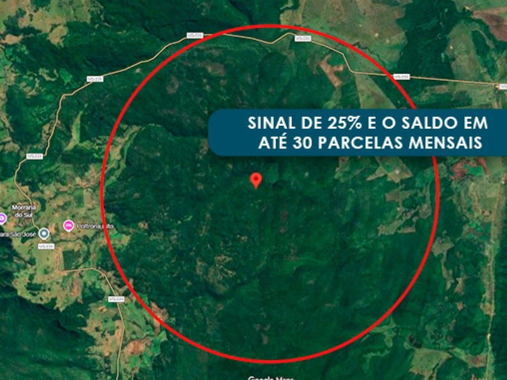 Foto 2 de 2: Area Rural em leilão em Bodoquena - MS — Imóvel Rural com 256 ha - Sítio Pontal da Serra - Bodoquena - MS