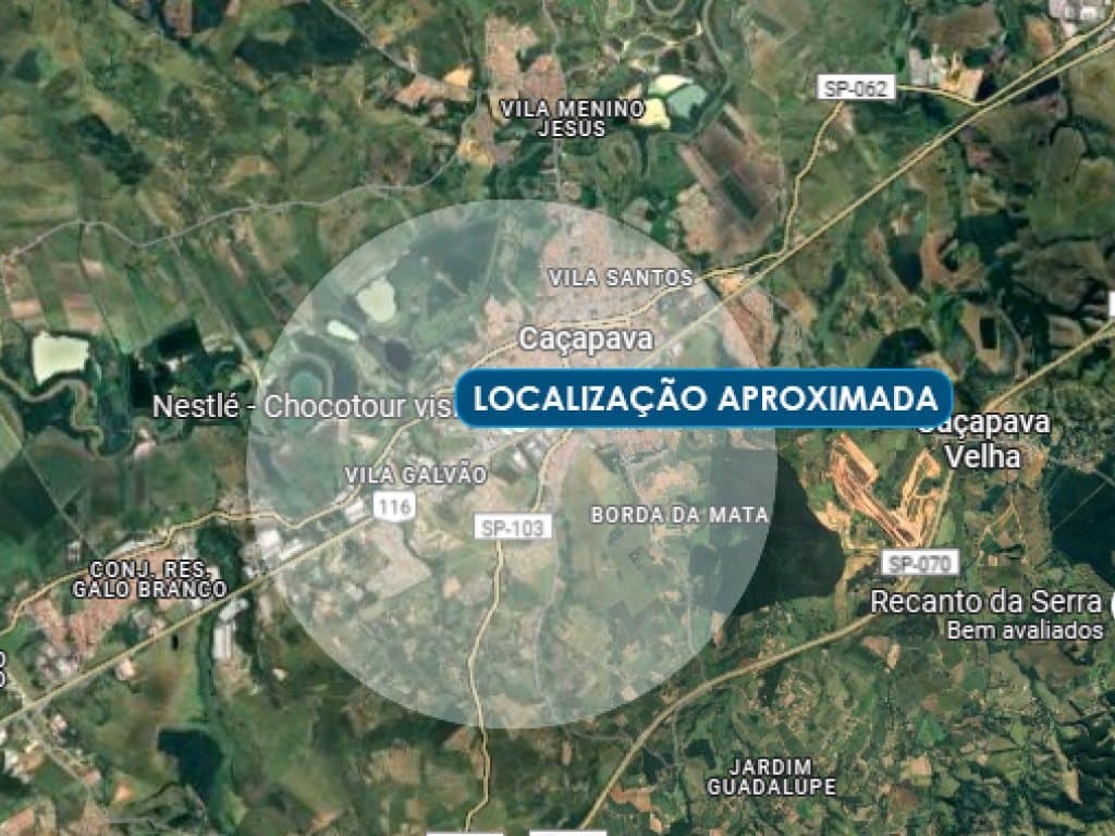 Foto 2 de 2: Terreno em leilão em Caçapava - SP, bairro Vila Bandeirantes — Área 287.050 m² - Vila Bandeirantes - Caçapava - SP