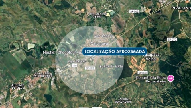 Foto 1 de 2: Terreno em leilão em Caçapava - SP, bairro Vila Bandeirantes — Área 287.050 m² - Vila Bandeirantes - Caçapava - SP