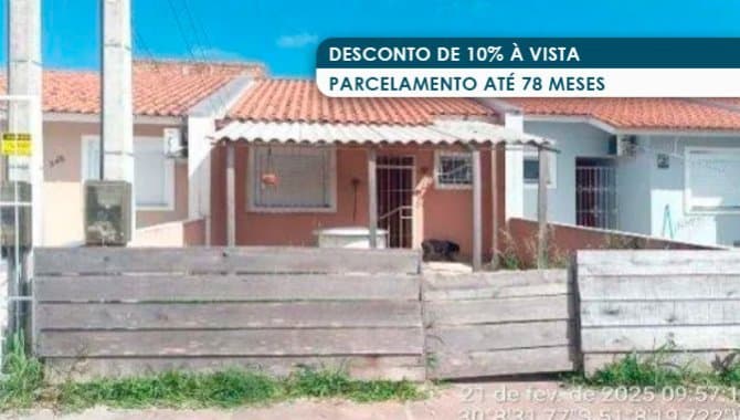 Foto 1 de 5: Casa em leilão em Porto Alegre - RS, bairro Restinga — Casa 38 m² (Unid. 28) - Restinga - Porto Alegre - RS