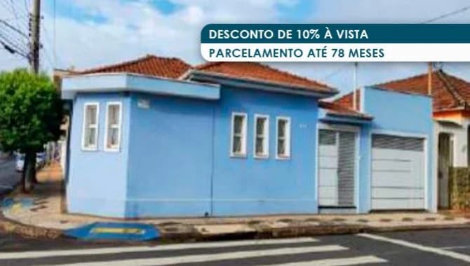Foto 1 de 3: Casa em leilão em Rio Claro - SP, bairro São Benedito — Casa 152 m² - São Benedito - Rio Claro - SP