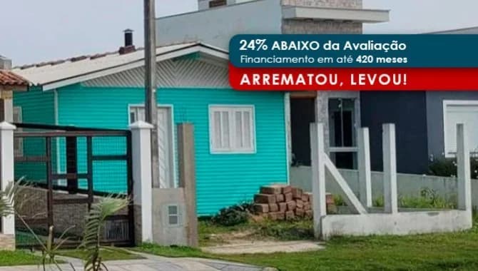 Casa em leilão em Capão Da Canoa - RS, bairro Guarani — Casa 69 m² (Unid. 01) - Guarani - Capão da Canoa - RS