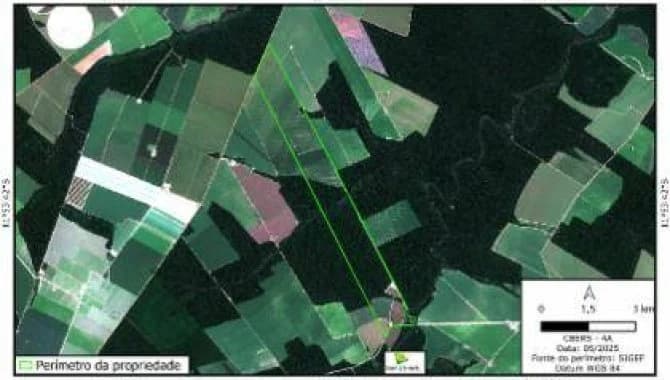 Foto 2 de 3: Area Rural em leilão em Santa Carmem - MT — Imóvel Rural 904 ha (Fazenda Chapadão - Gleba A) - Santa Carmen - MT